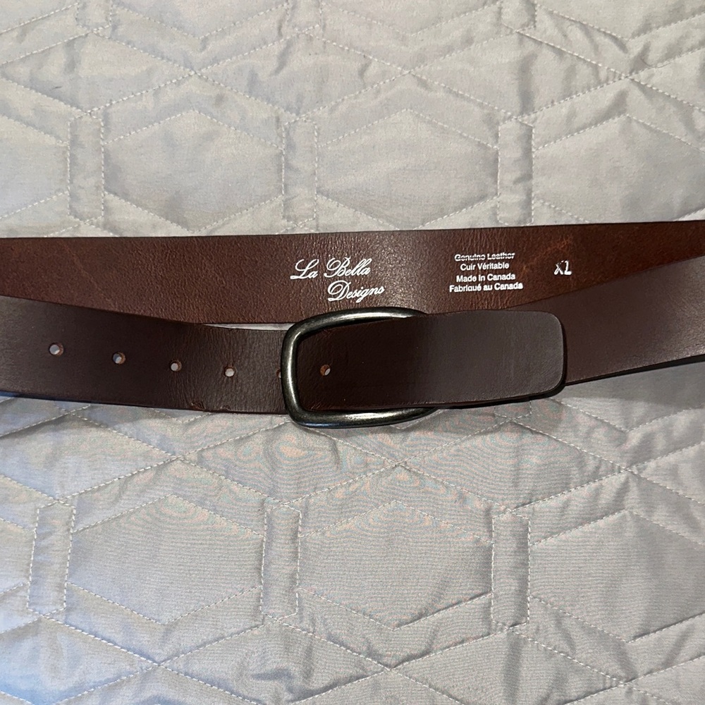 Sz XL⭐️3️⃣💰Quality Full Grain Leather Belts. New Vintage and lightly worn. - Picture 4 of 8